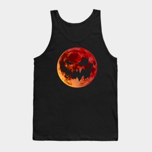 Halloween Blood Moon Monster Tank Top